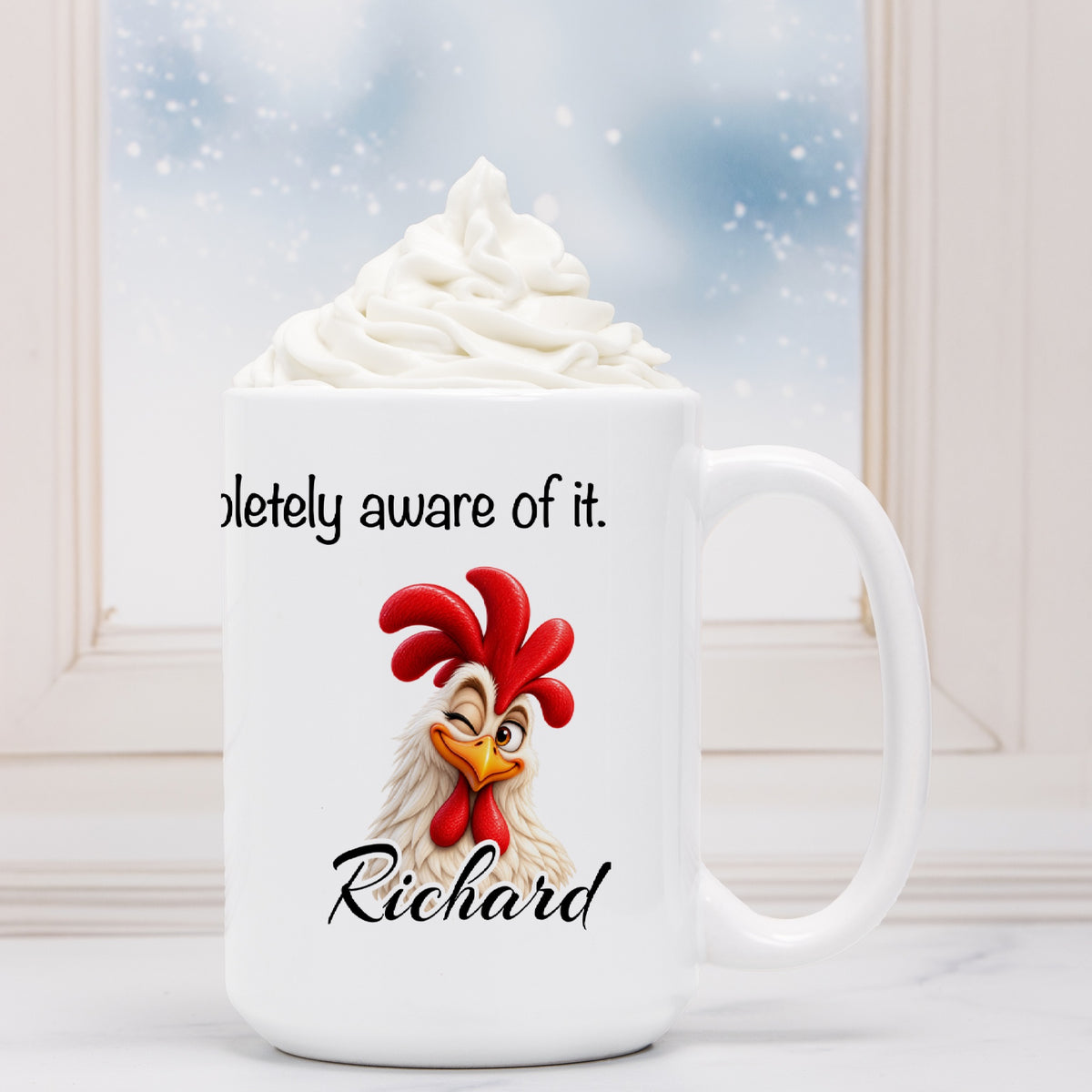 Feathered and Fabulous - Richard 15 oz. Mug