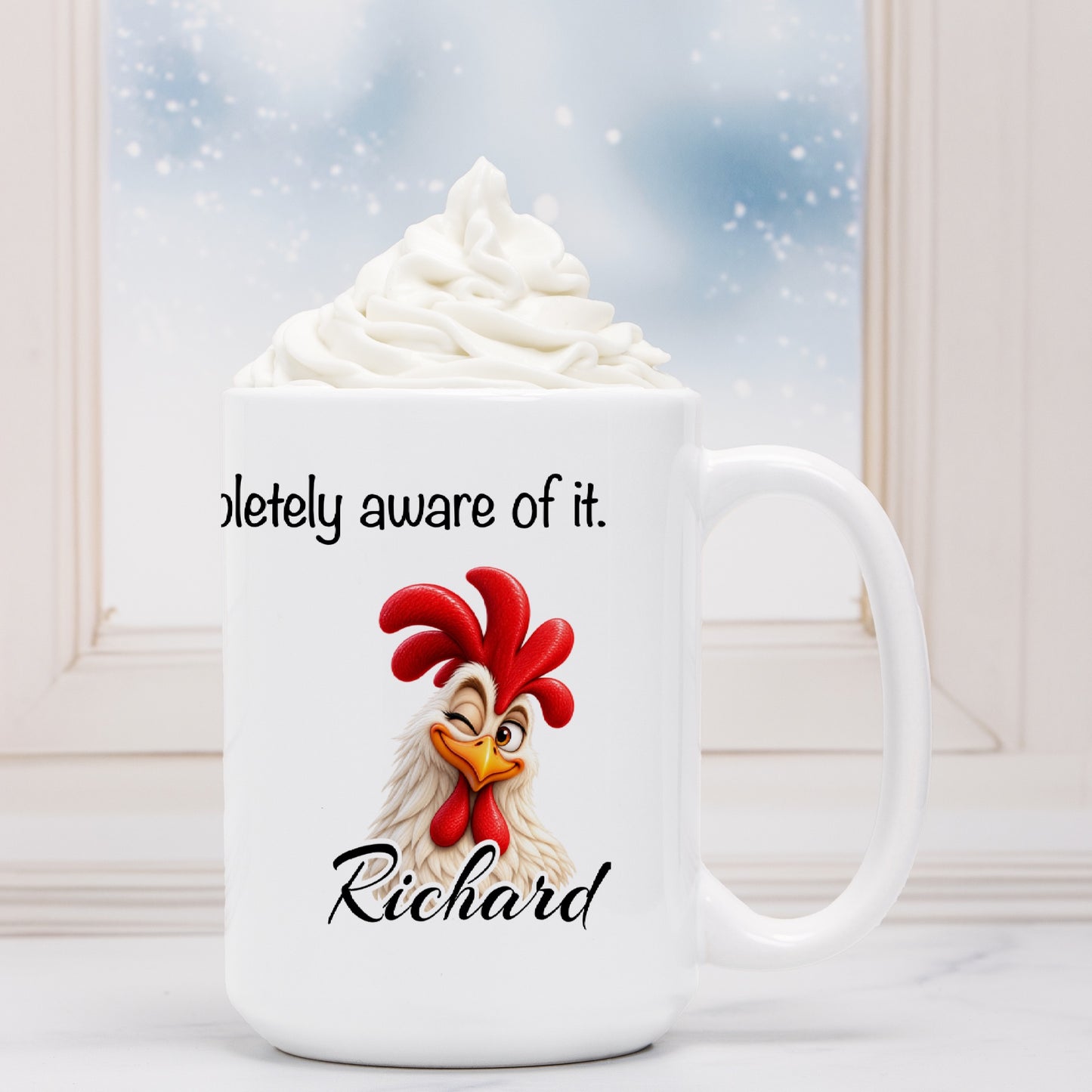 Feathered and Fabulous - Richard 15 oz. Mug