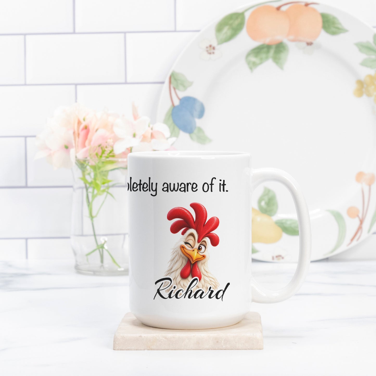 Feathered and Fabulous - Richard 15 oz. Mug