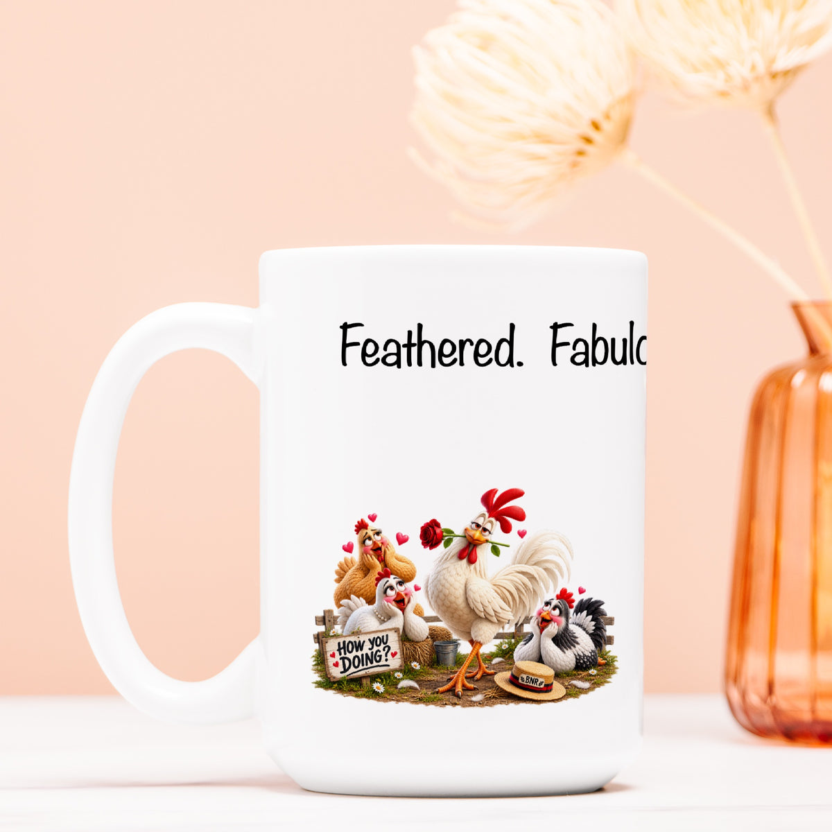 Feathered and Fabulous - Richard 15 oz. Mug